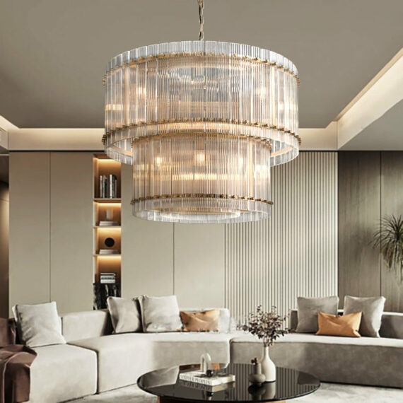 San Marcom TWO-TIER Round Chandelier 37″