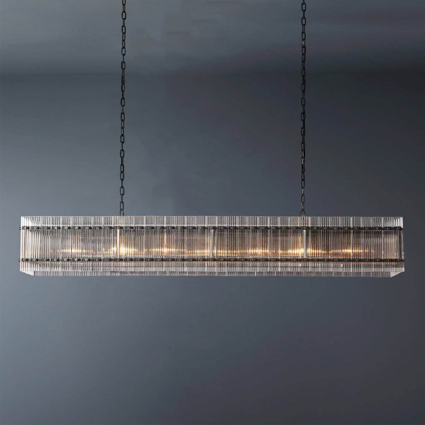 San Marcom Rectangular Crystal Chandelier 72"