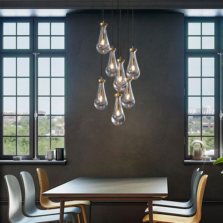 7 lights Raindrop Round chandelier