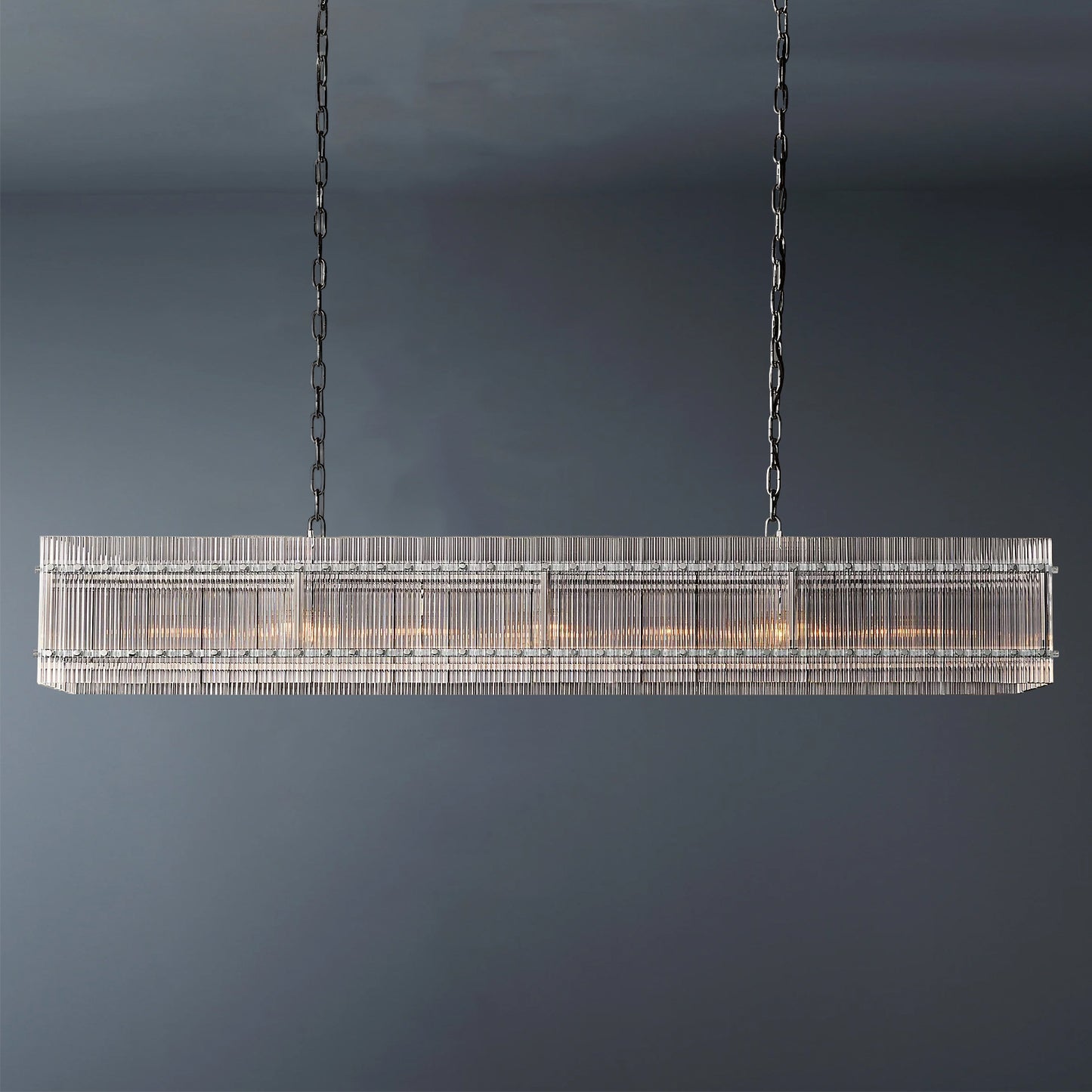 San Marcom Rectangular Crystal Chandelier 72"