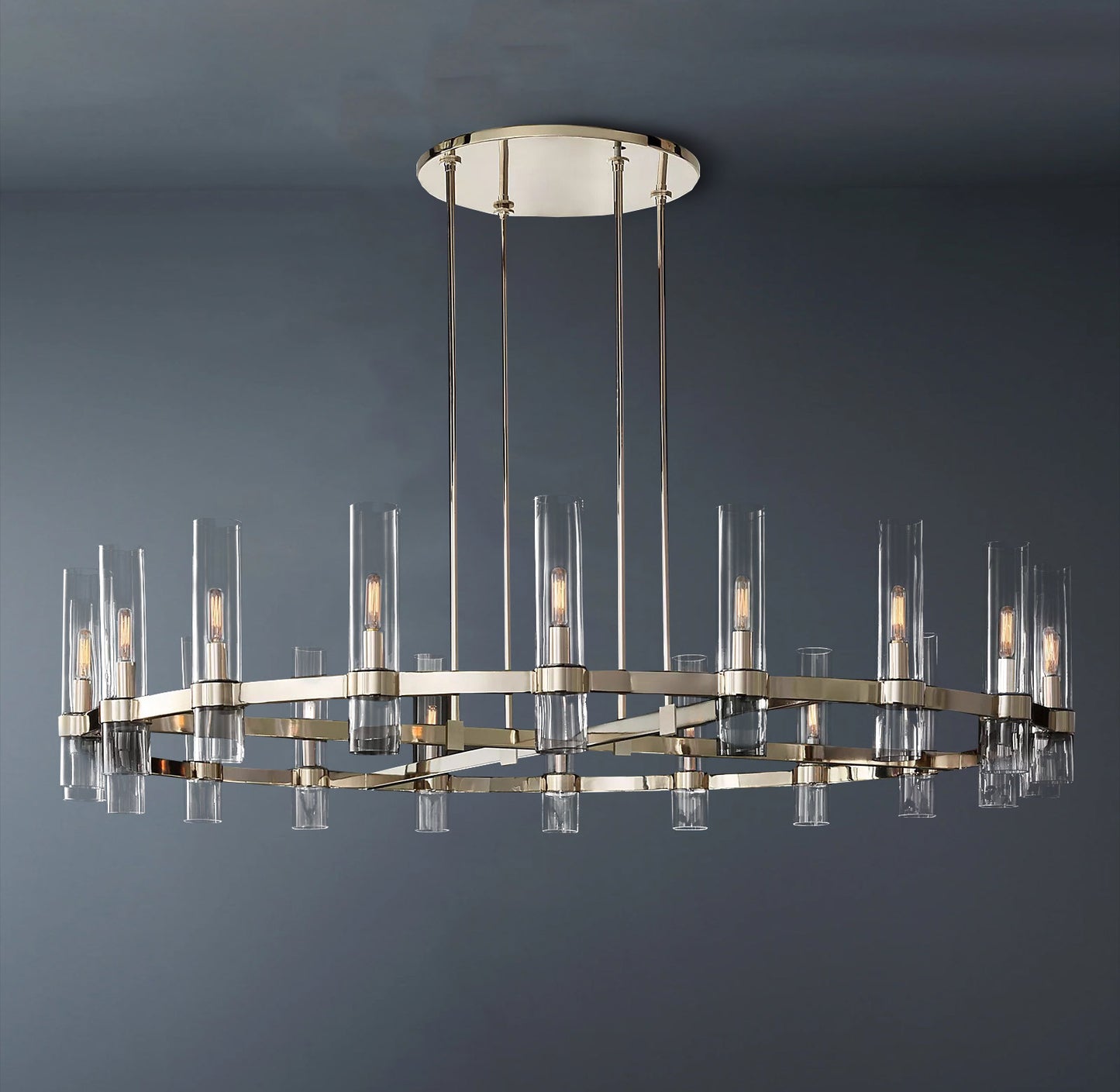 Ravelle Round Chandelier 60″, 20-Lights