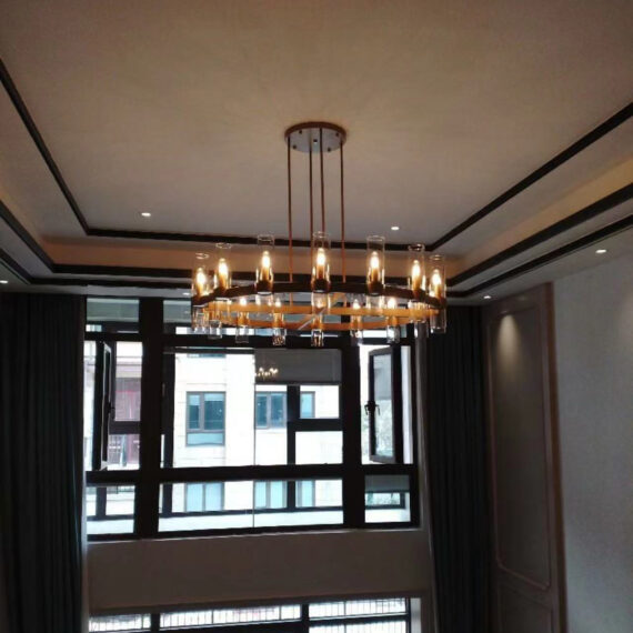 Ravelle Round Chandelier 60″, 20-Lights