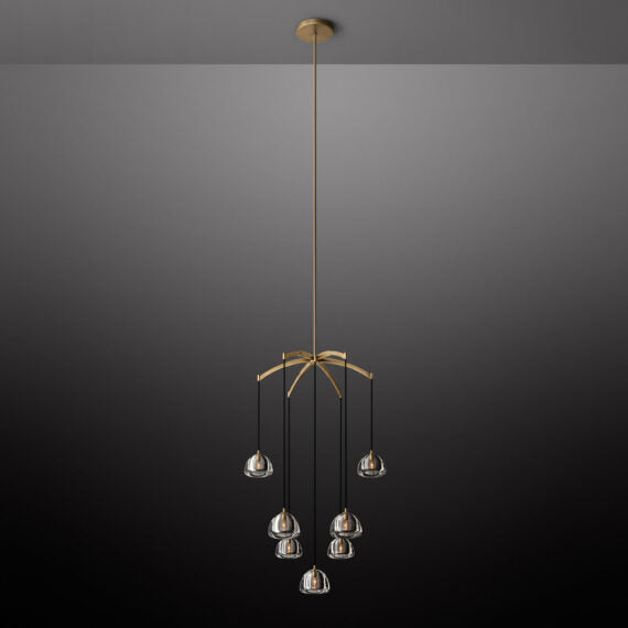 Hemisphere Round Chandelier 36″