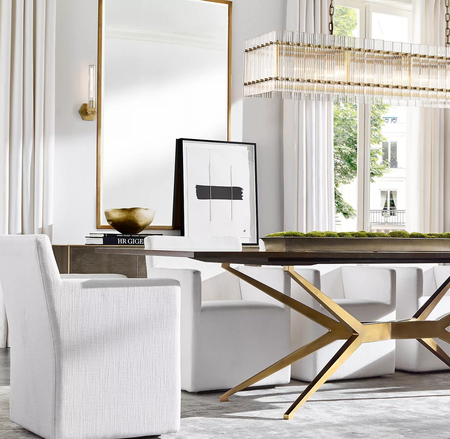 San Marcom Rectangular Crystal Chandelier 72"