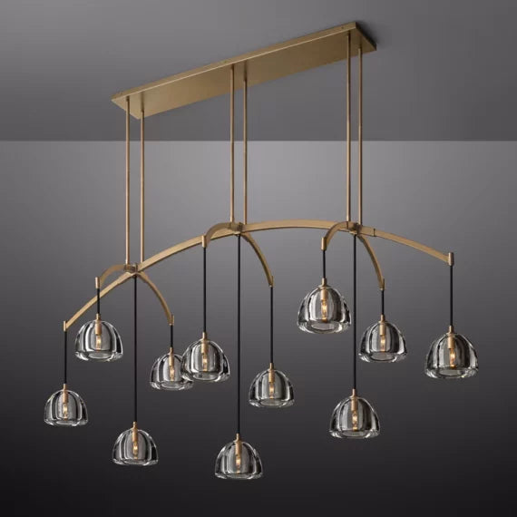 Hemisphere Linear Chandelier 72″