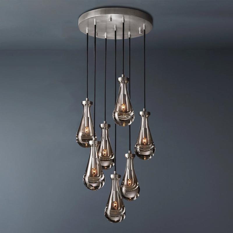 7 lights Raindrop Round chandelier