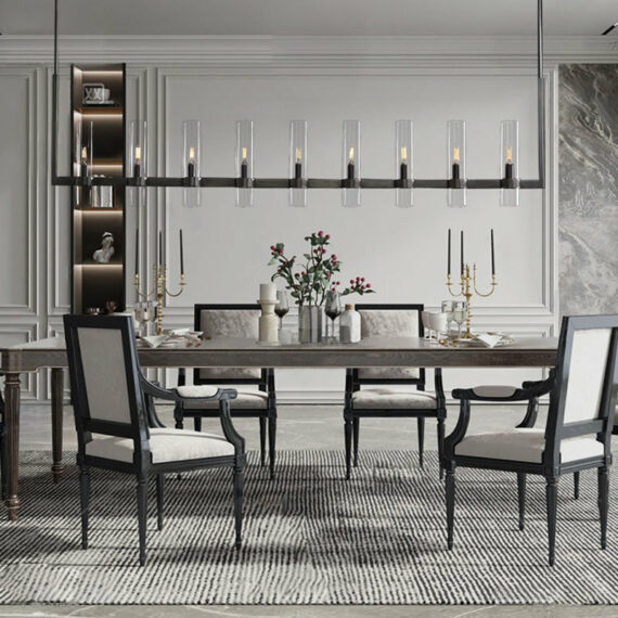 Ravelle Linear Chandelier 71″, 9-Lights