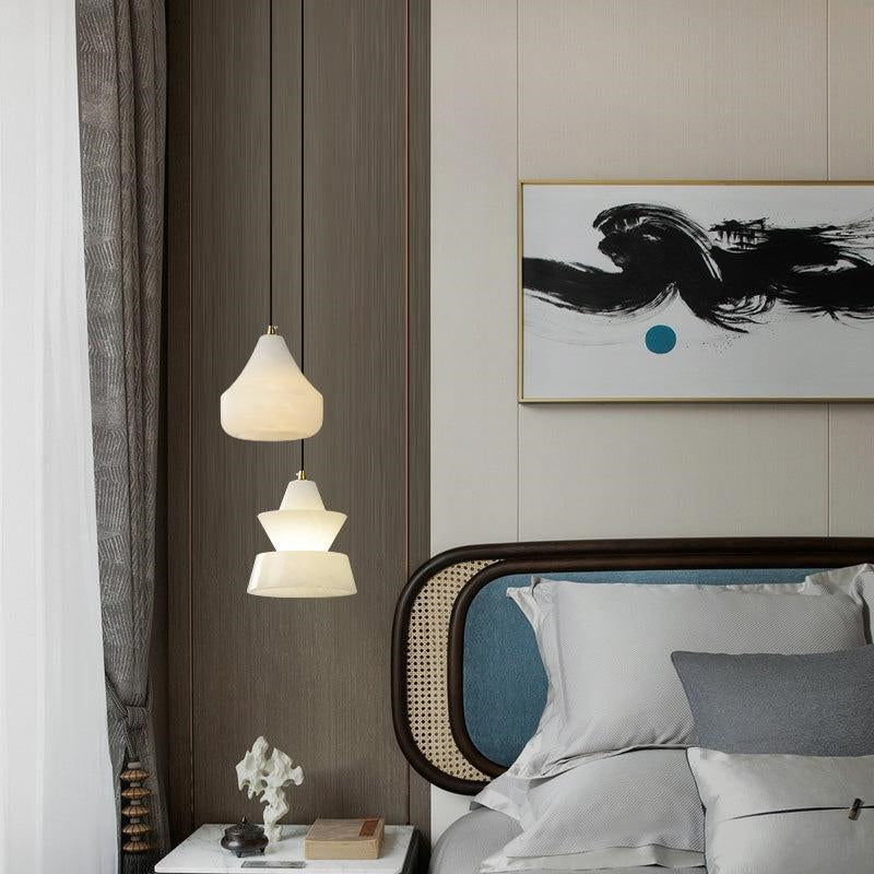 Felix Modern Alabaster Small Pendant Light