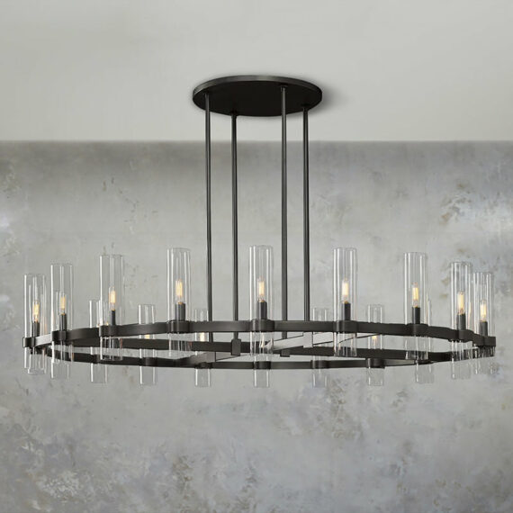 Ravelle Round Chandelier 60″, 20-Lights