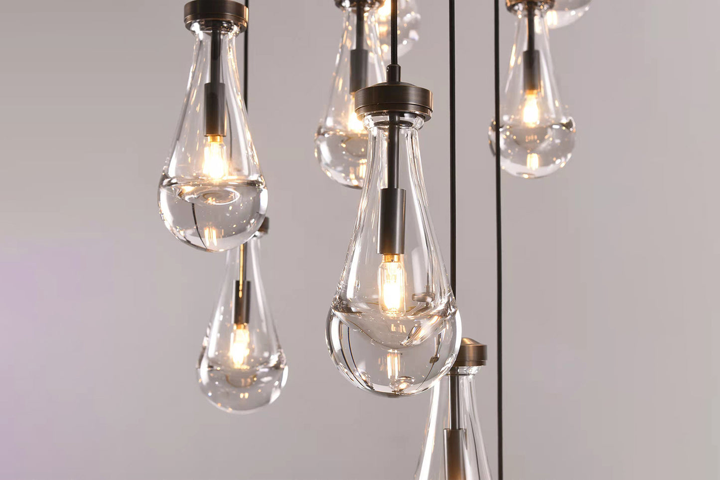 Raindrop Round Chandelier 47″, 21-Lights