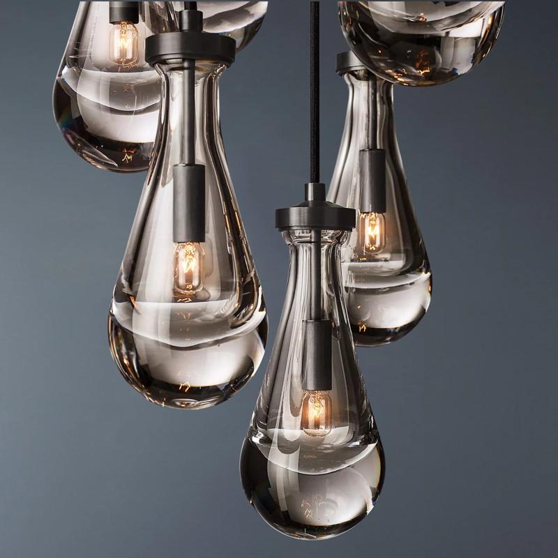 7 lights Raindrop Round chandelier