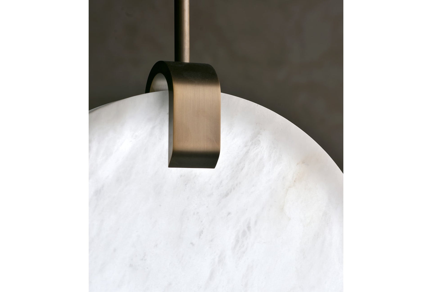 Alabaster Soho Disc Pendant Light For Hallway