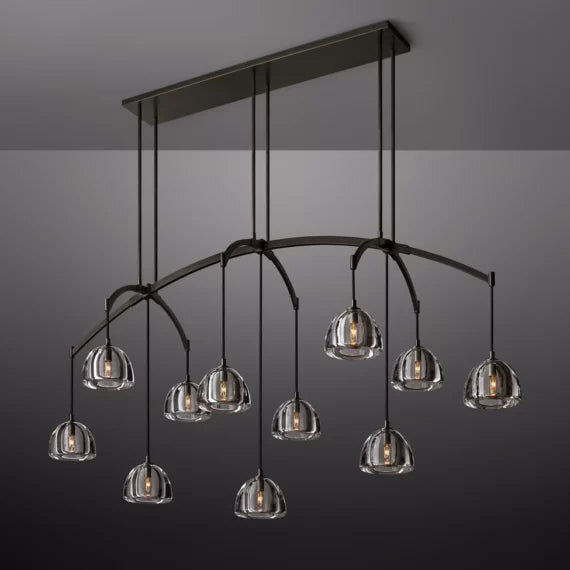 Hemisphere Linear Chandelier 72″