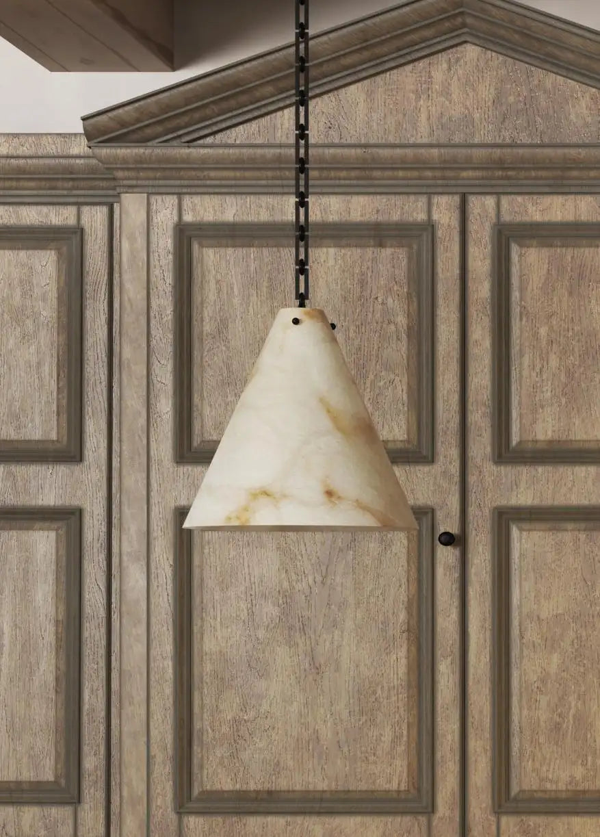 Contemporary Large Alabaster Pendant Light For Kitchen Island