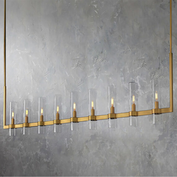 Ravelle Linear Chandelier 71″, 9-Lights