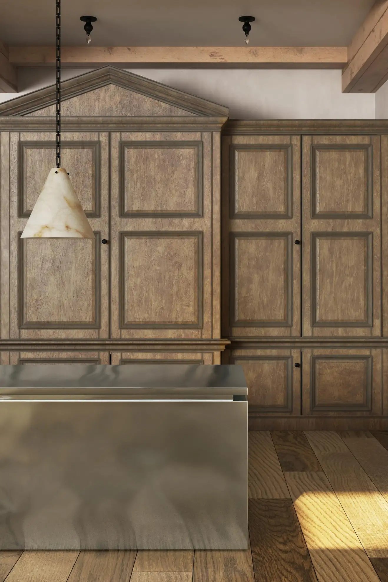 Contemporary Large Alabaster Pendant Light For Kitchen Island