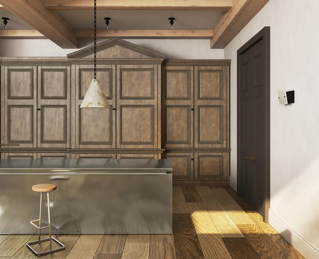 Contemporary Large Alabaster Pendant Light For Kitchen Island