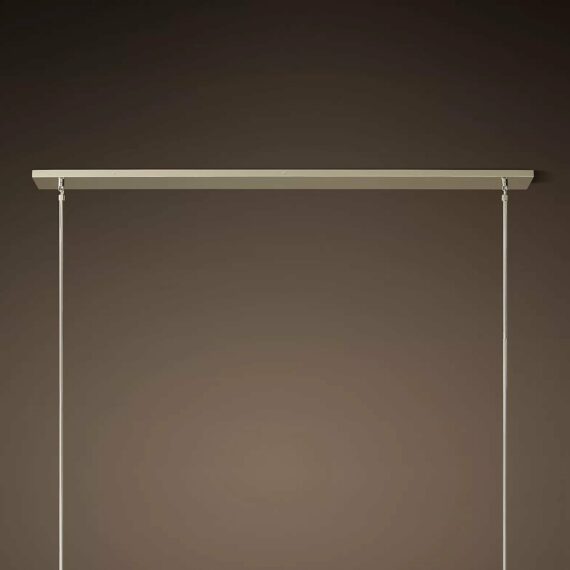 Boule De Cristal Glass Linear Chandelier 60″, 6-Lights