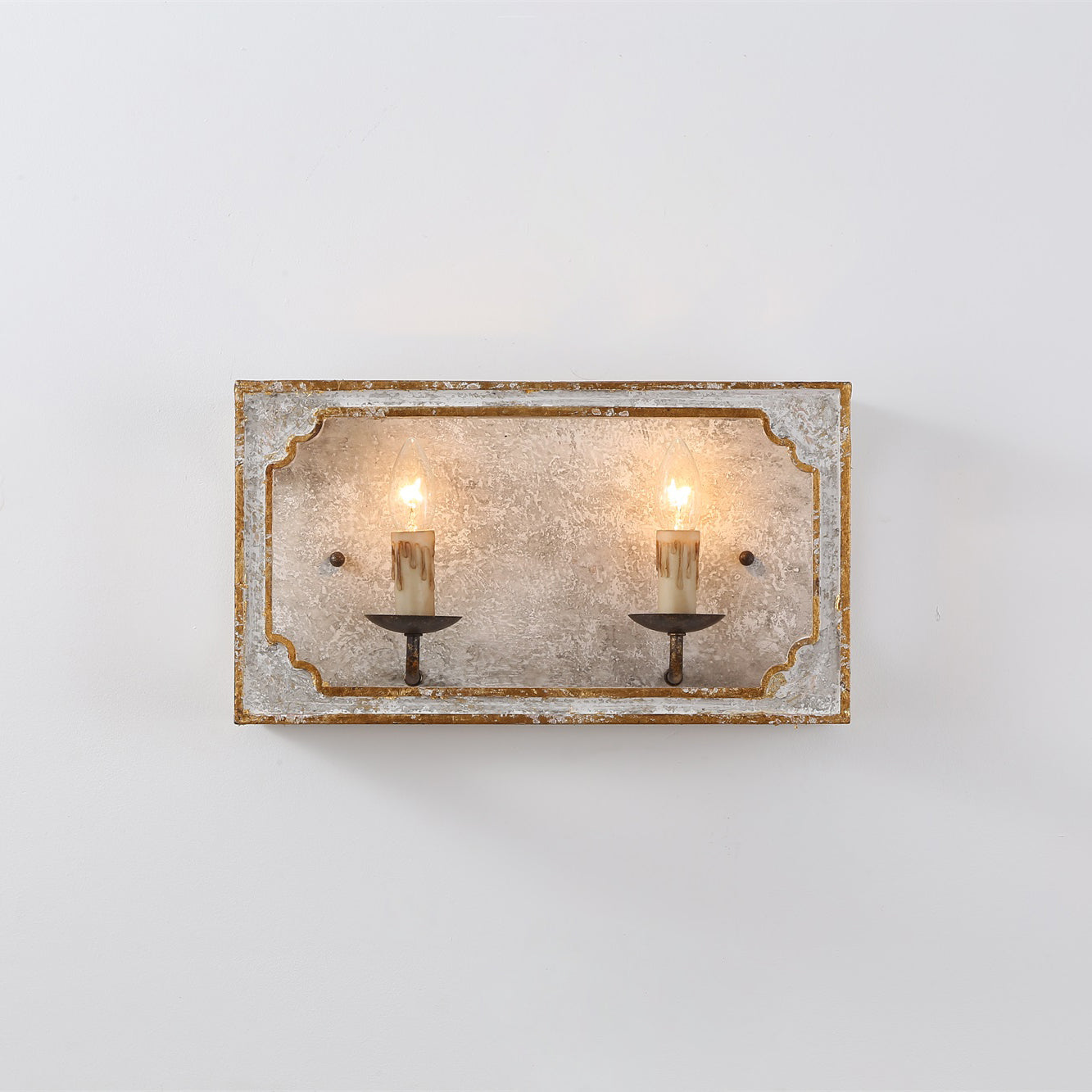 Boho Rustic Cube Sconce