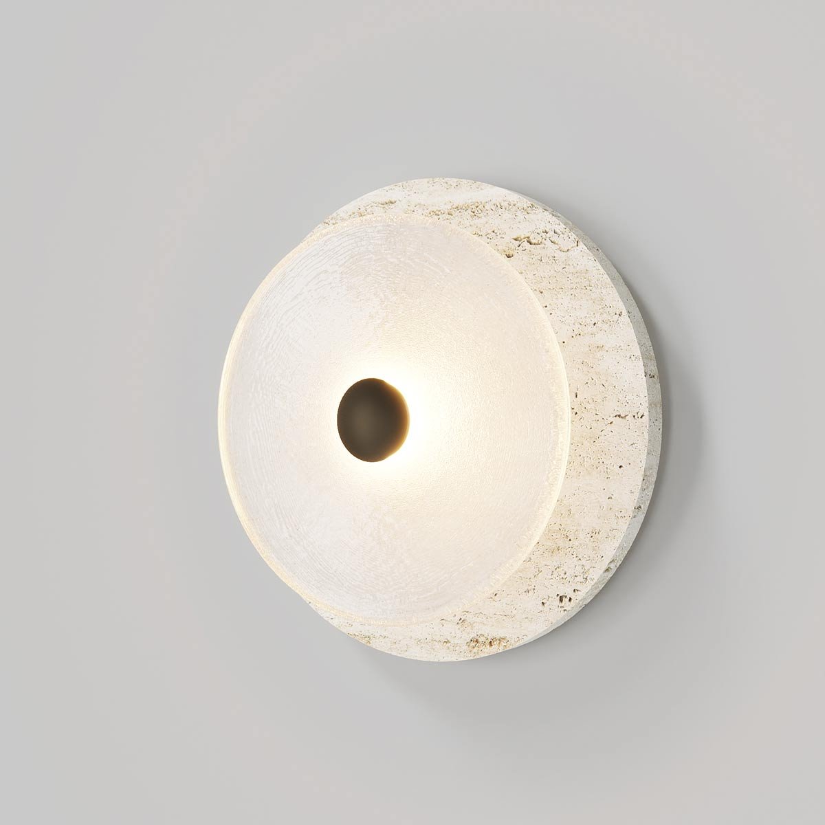 Coral Travertine Wall Lamp