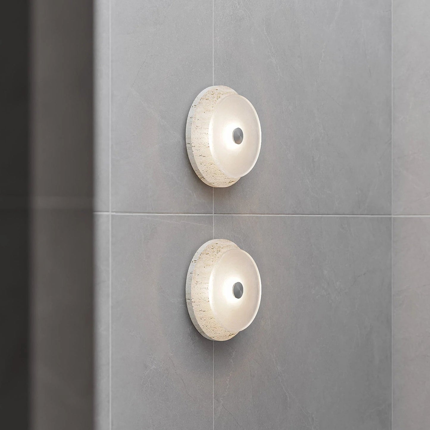 Coral Travertine Wall Lamp