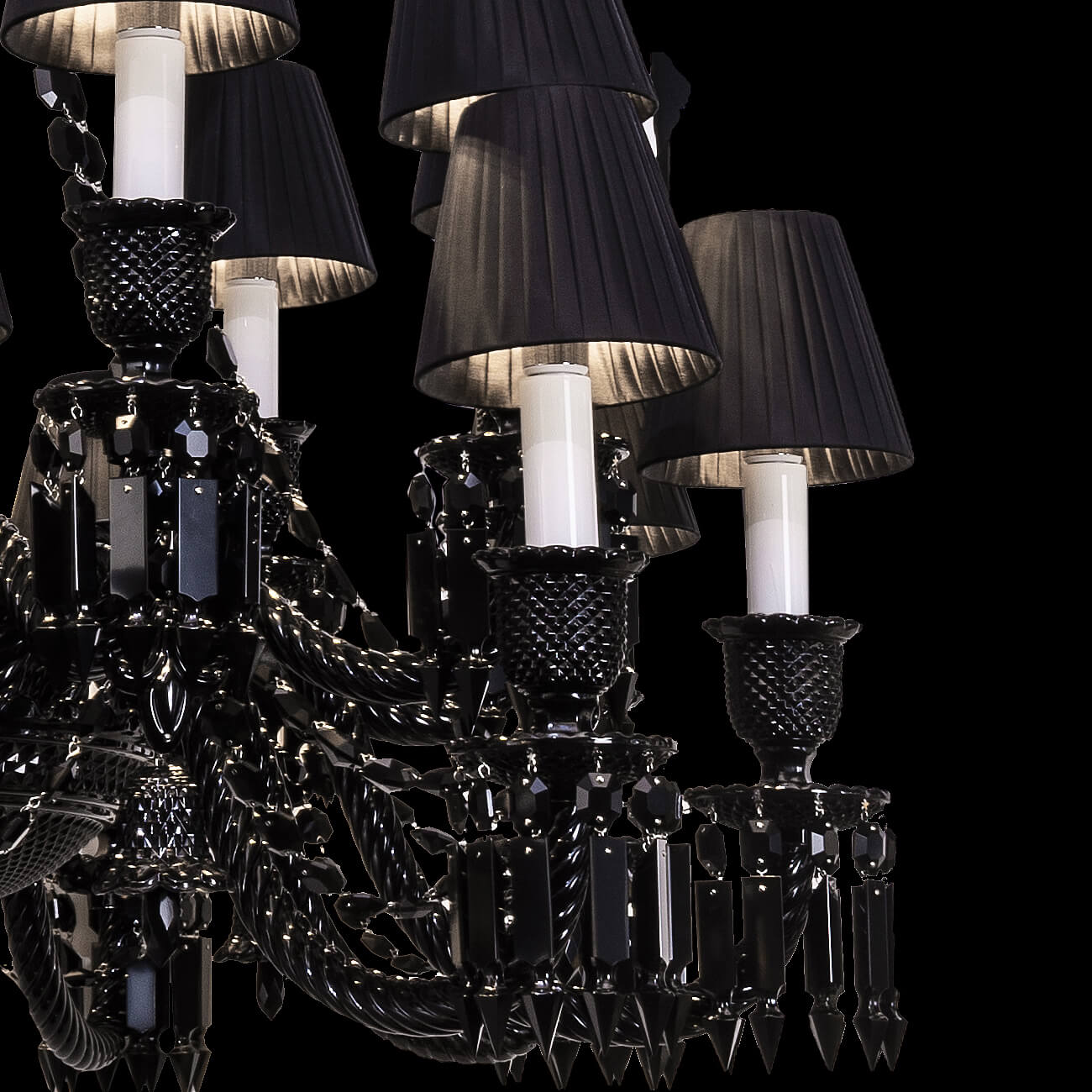 Black Baccarat Zenith 18 lights chandelier