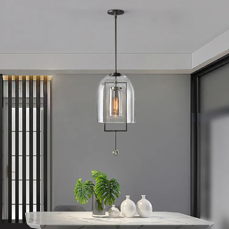 Fulcrum Utilitaire Design Sense Grand Pendant Light 15" For Living Room