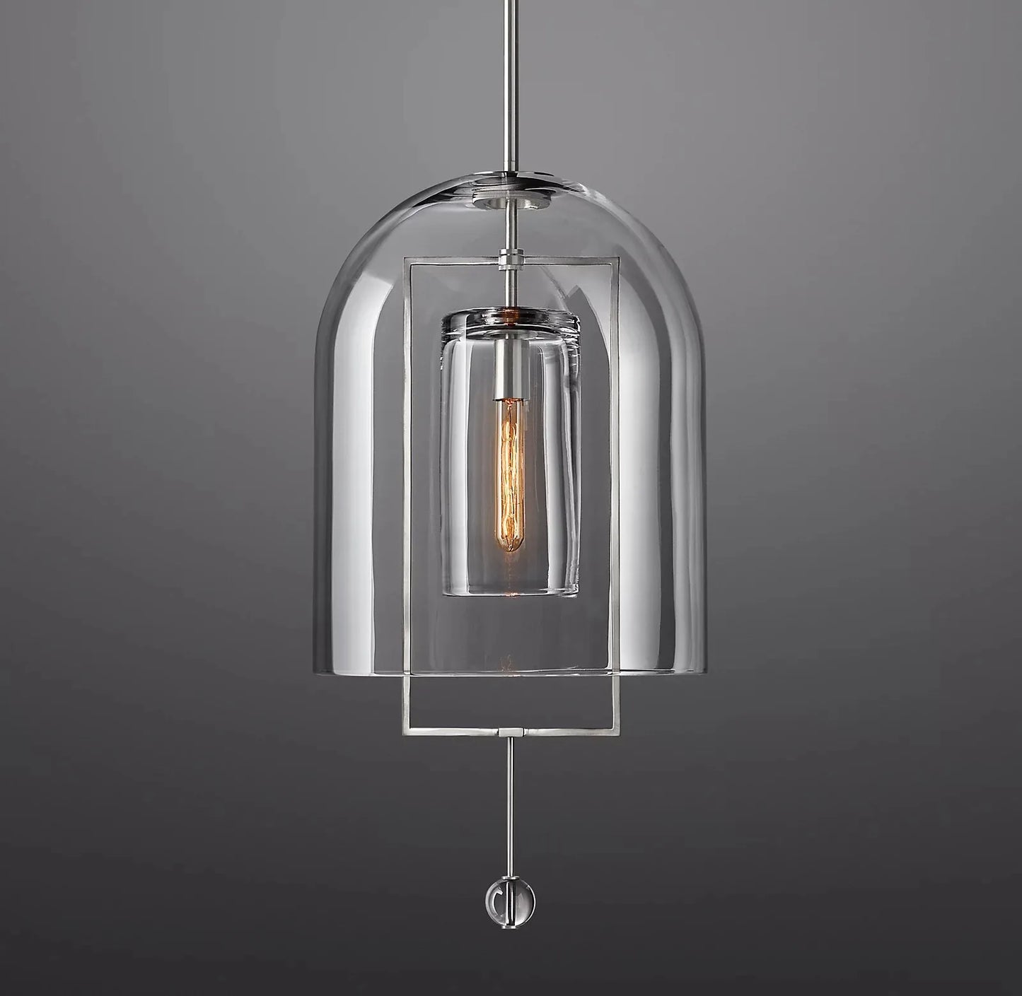 Fulcrum Utilitaire Design Sense Grand Pendant Light 15" For Living Room