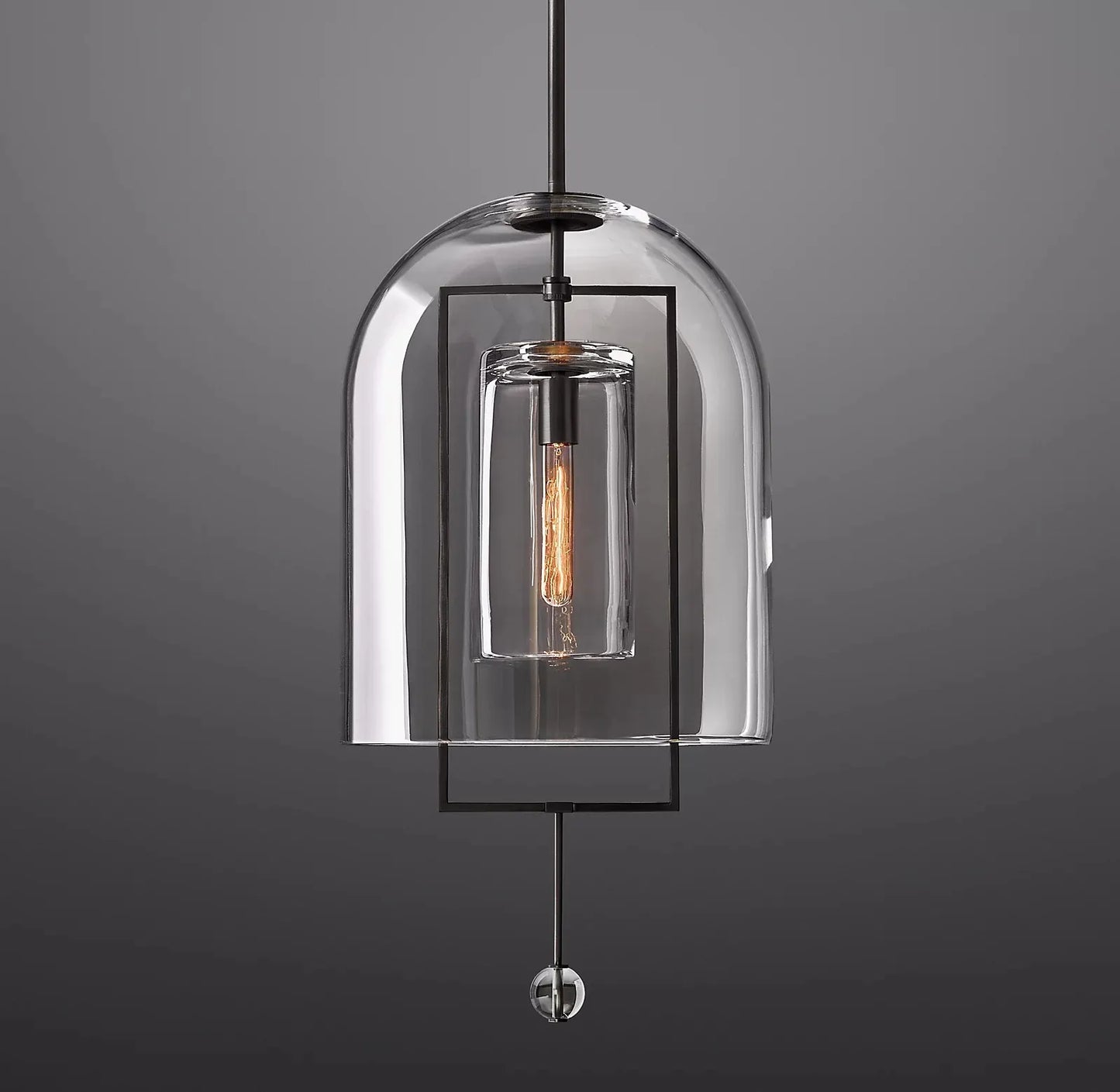Fulcrum Utilitaire Design Sense Grand Pendant Light 15" For Living Room
