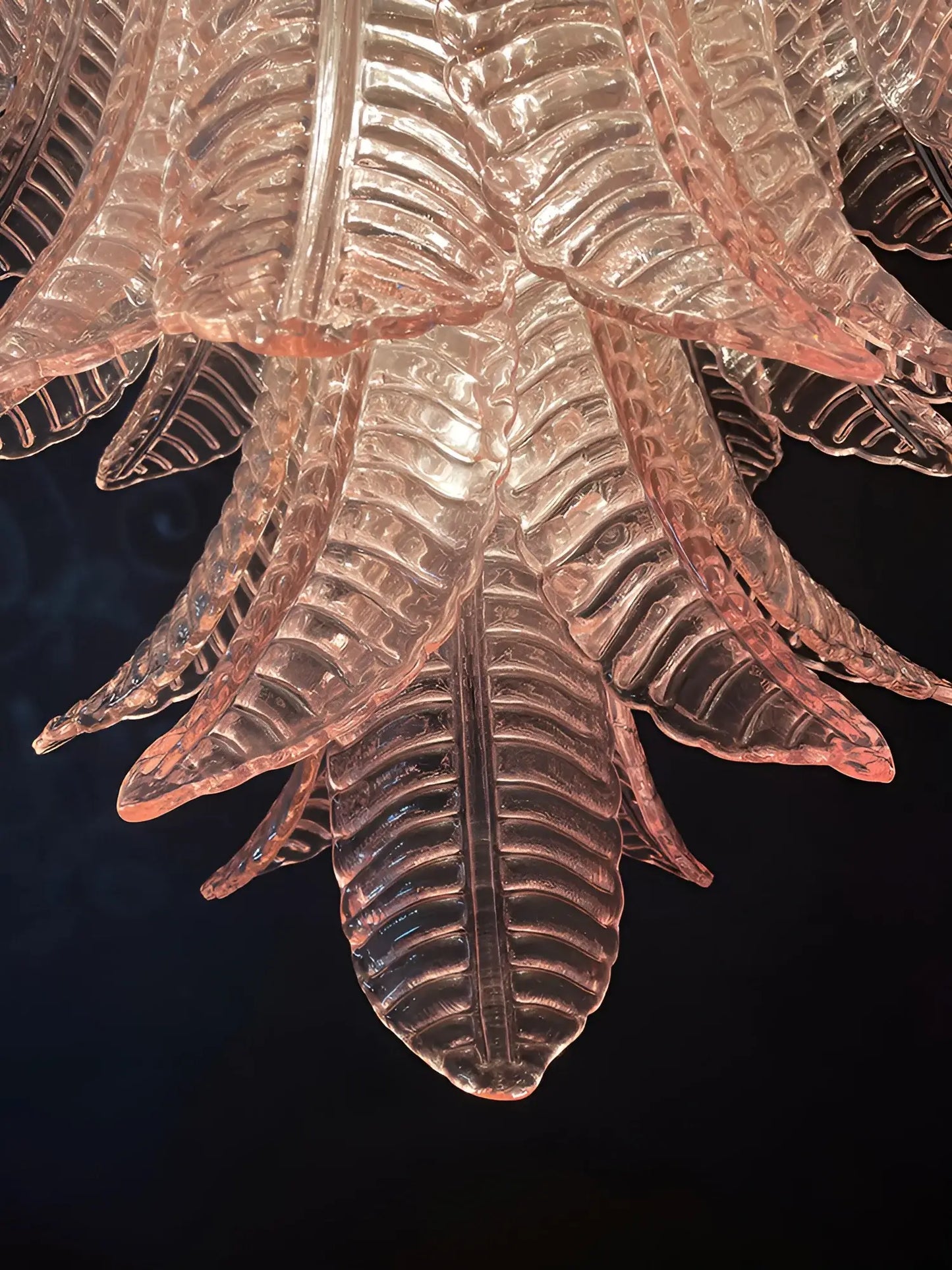 Gorgeous Murano Felci Pink Glass Chandelier