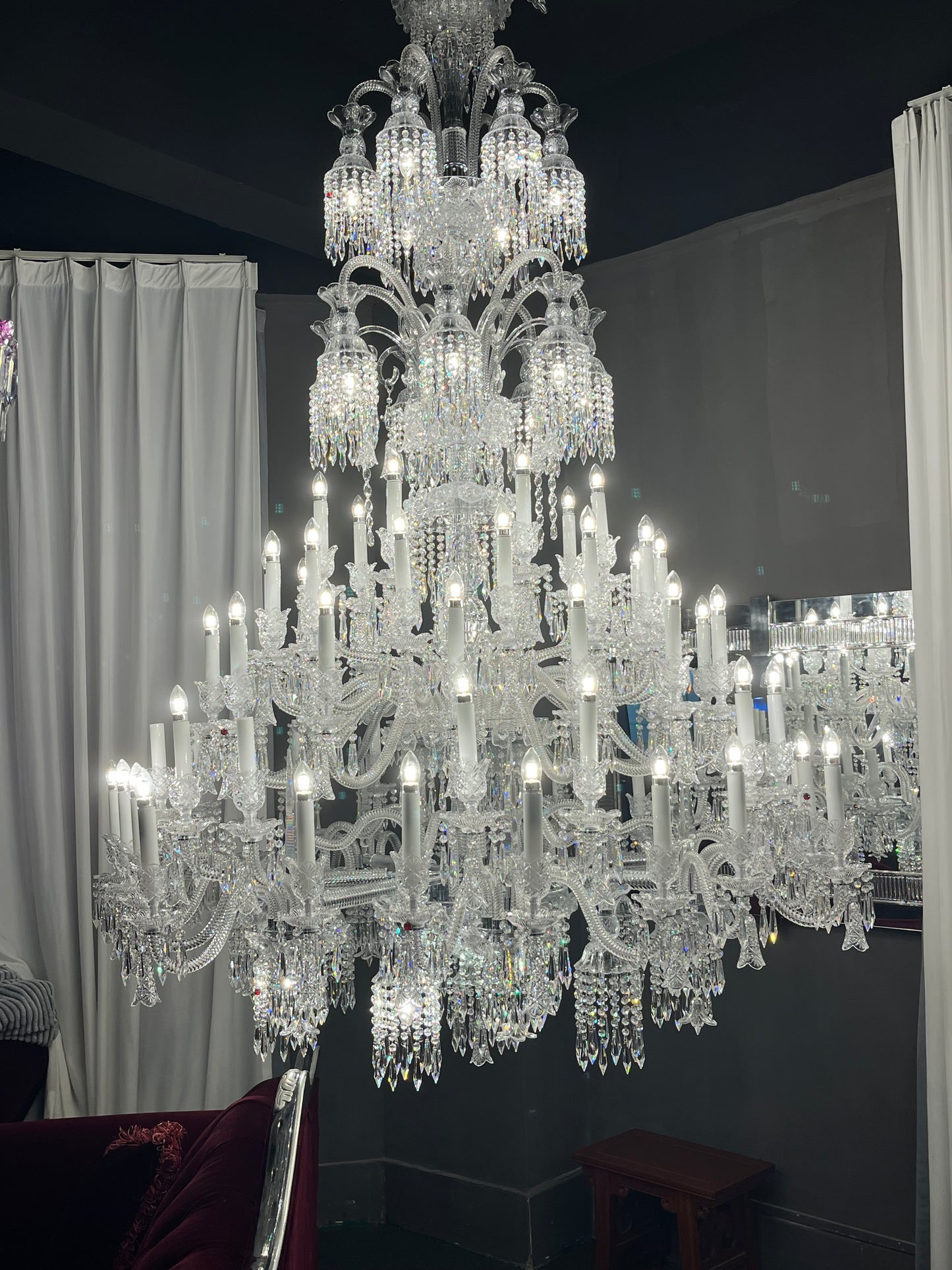 73 Lights Huge Baccarat Museum Chandelier
