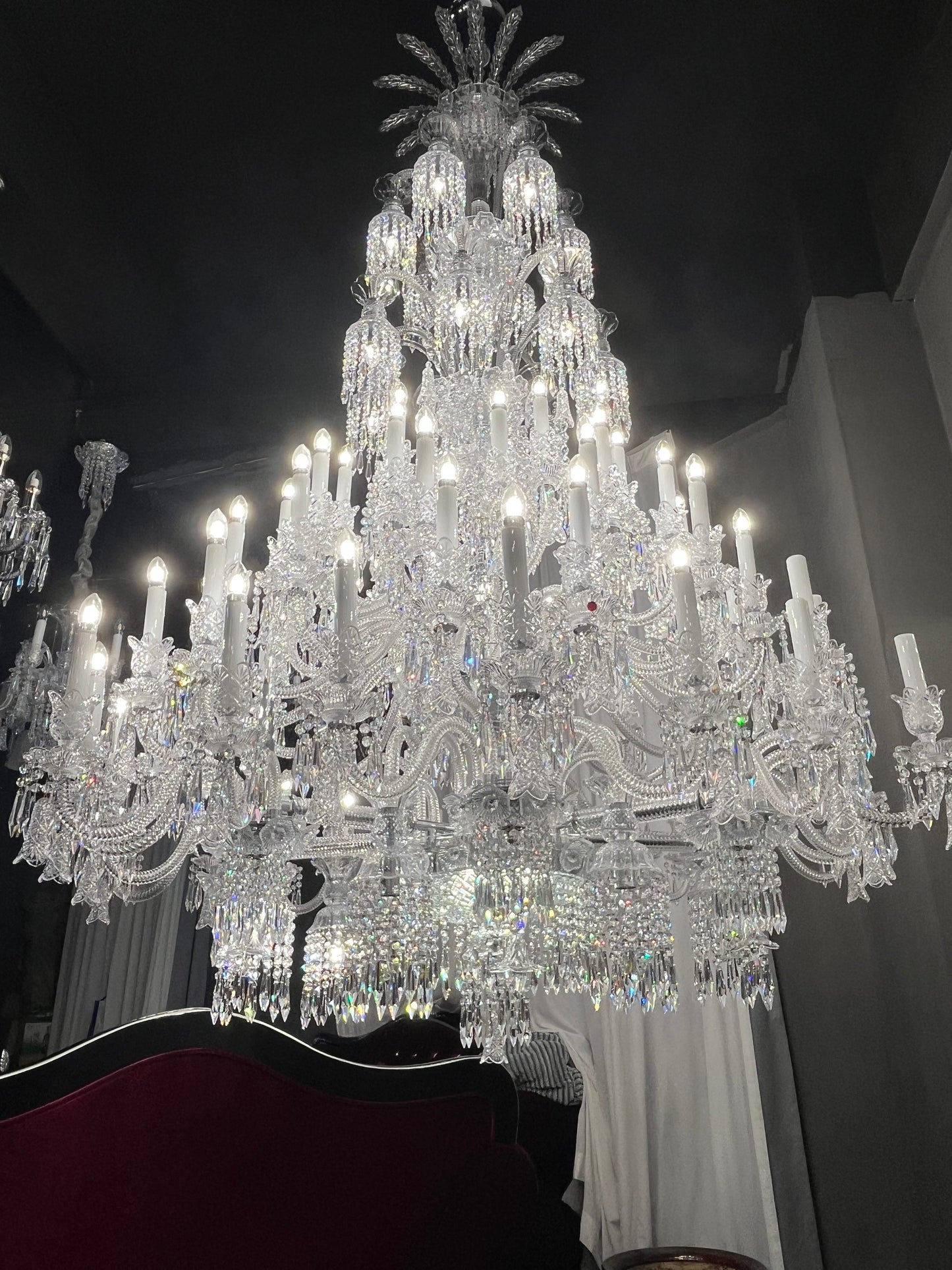 73 Lights Huge Baccarat Museum Chandelier