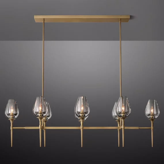 Tulip Linear Chandelier 52″