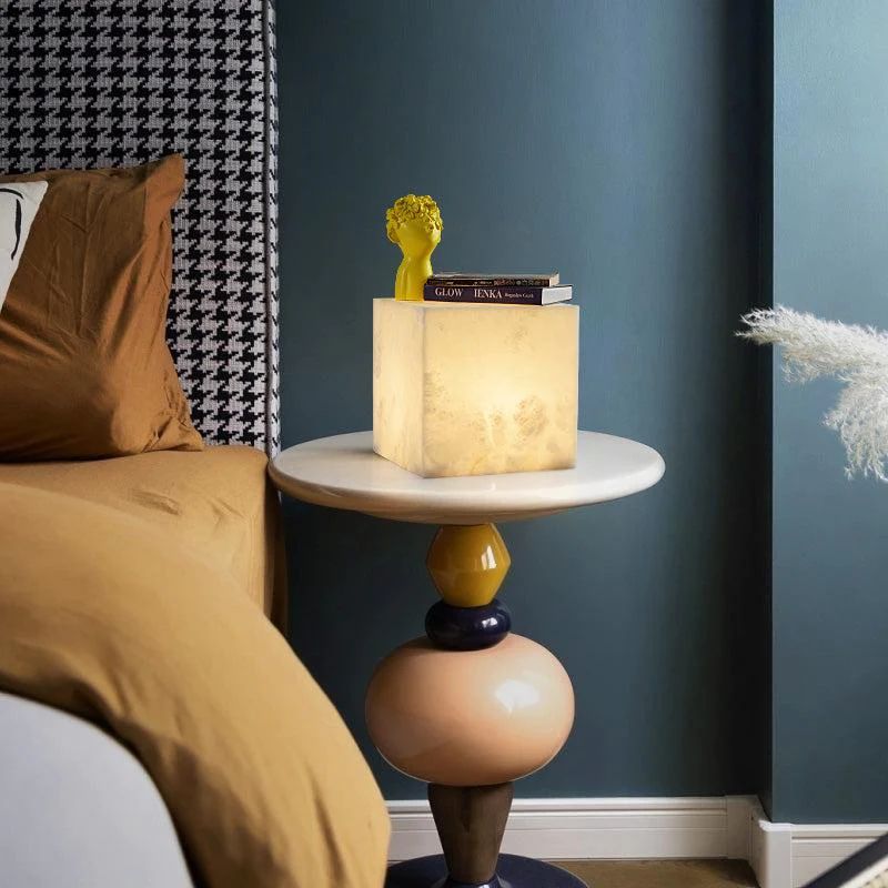 Janet Alabaster Cubic Table Light