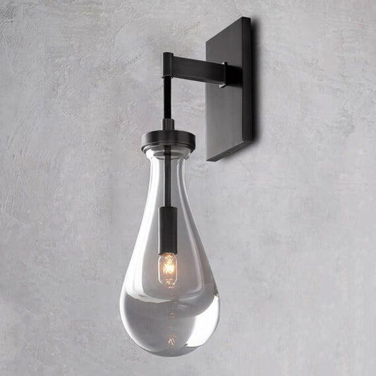 Raindrop Wall Sconce Using Cord