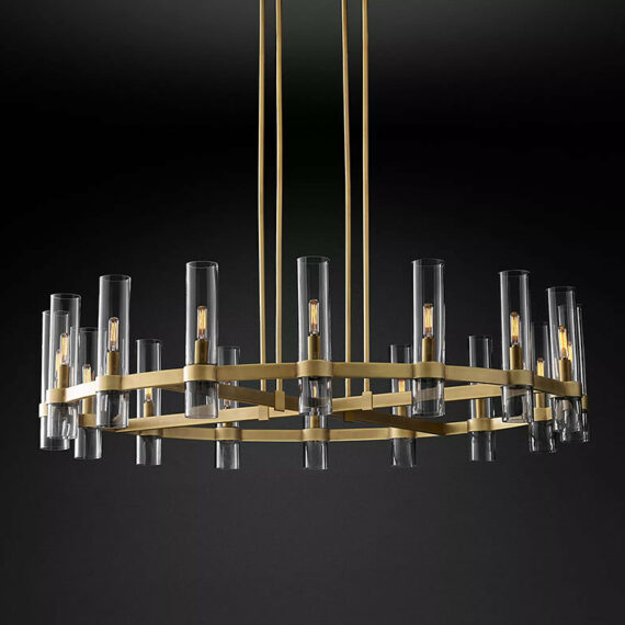 Ravelle Round Chandelier 48″,16-Lights