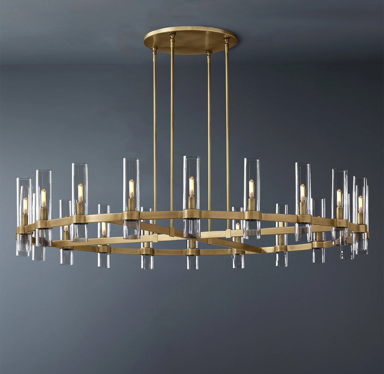 Ravelle Round Chandelier 60″, 20-Lights