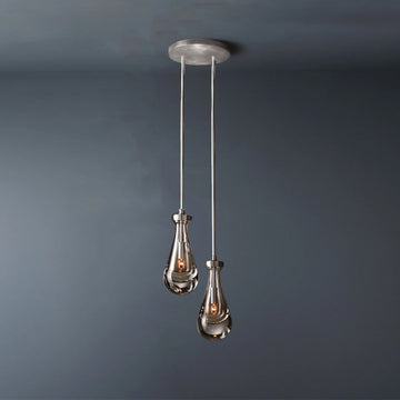 Raindrop Round 2-Lights Chandelier (Rod)