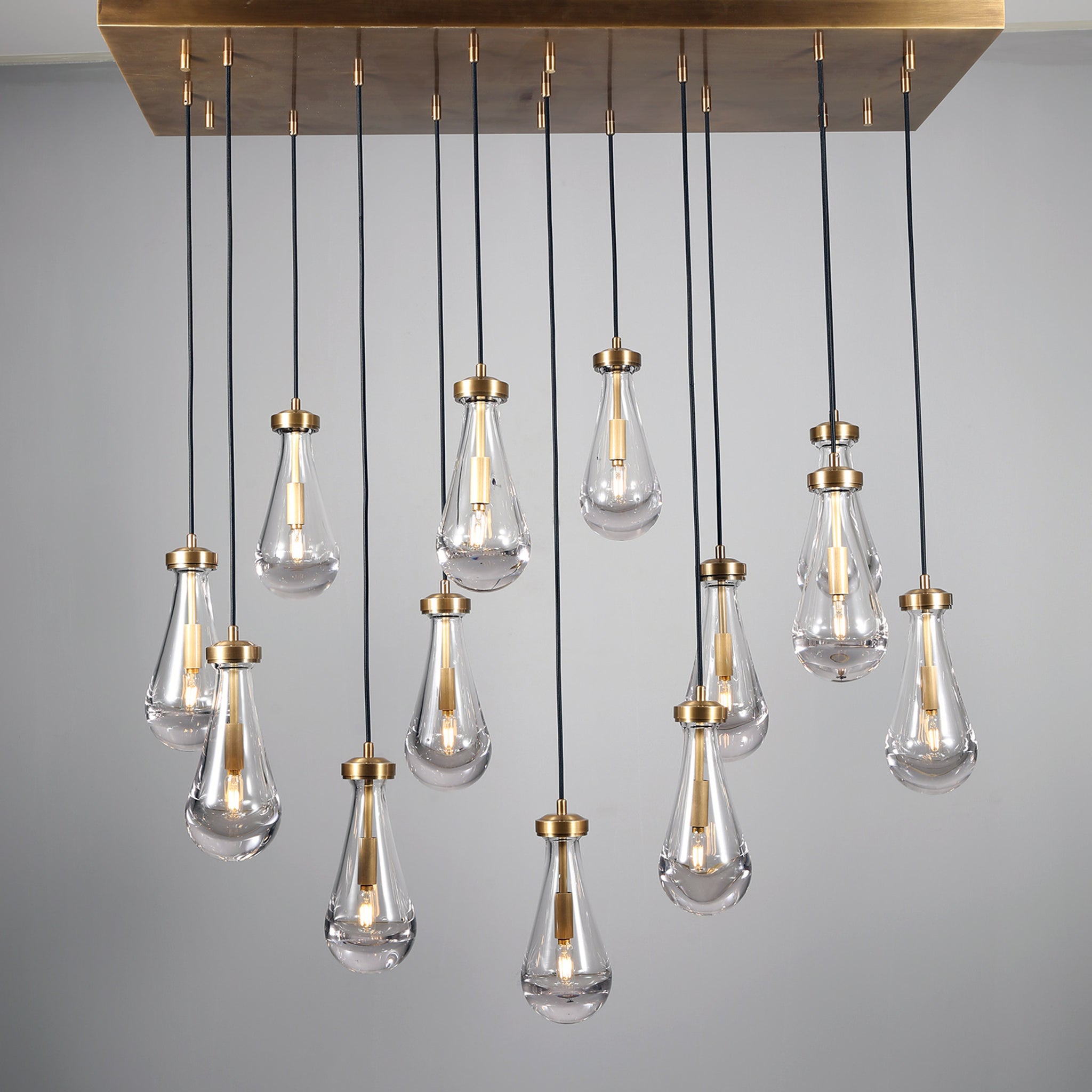 Raindrop Linear Chandelier 54″,13-Lights