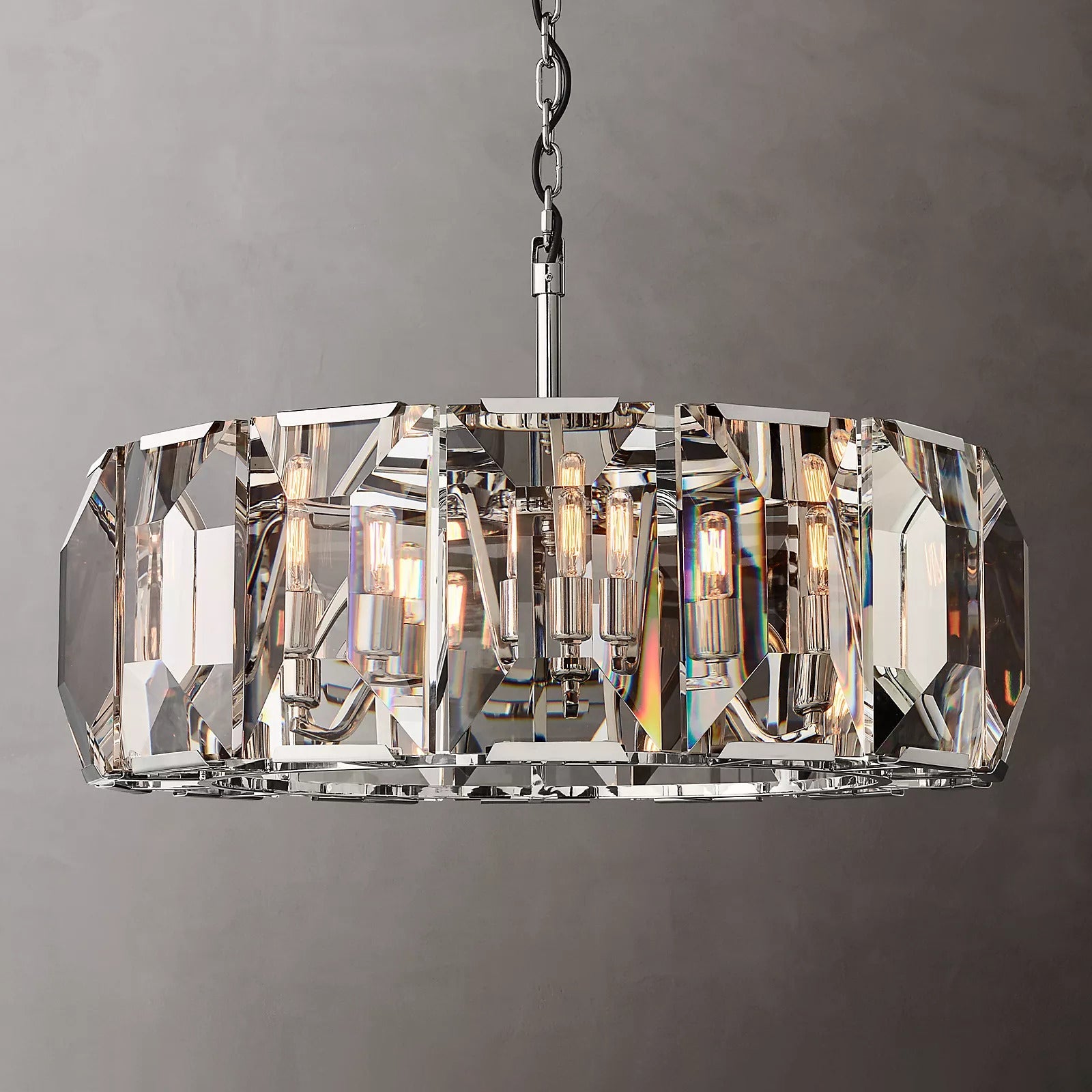 Harlow Crystal Round Chandelier 31″ 7-Lights