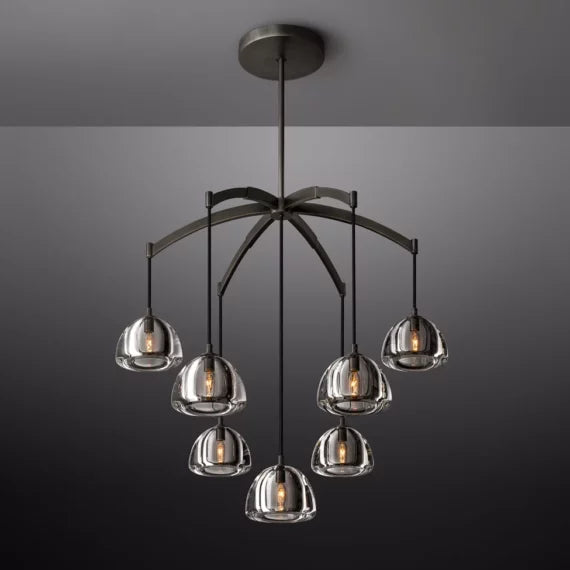 Hemisphere Round Chandelier 36″