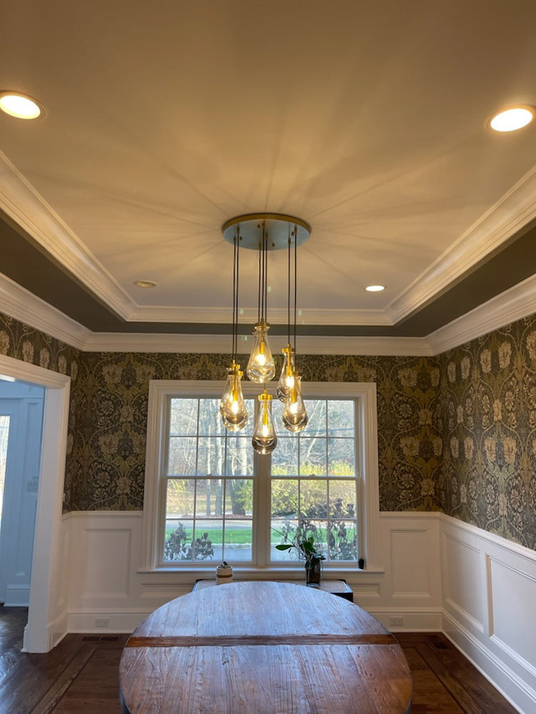 7 lights Raindrop Round chandelier