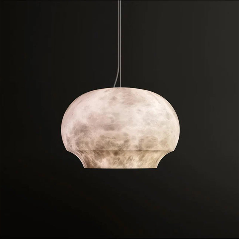 Modern Celina Alabaster Dome Pendant Lighting