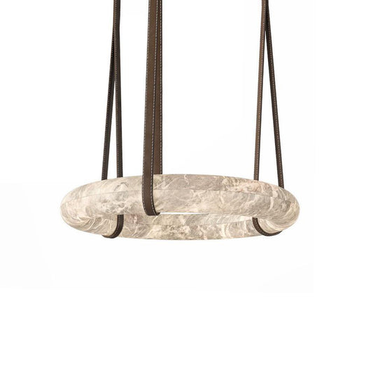 Rounded Ring Pendant Alabaster Chandelier