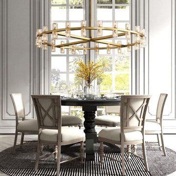 Arcachon Round Chandelier 48″,48-Lights