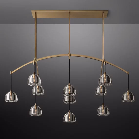 Hemisphere Linear Chandelier 72″