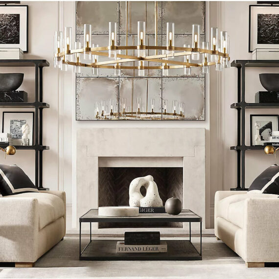 Ravelle Round Chandelier 60″, 20-Lights