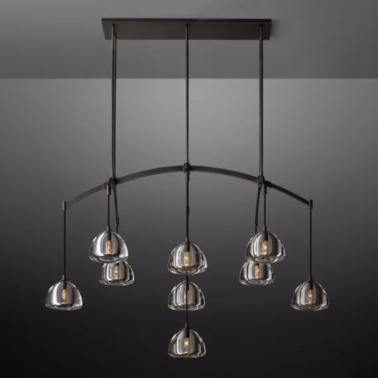 Hemisphere Linear Chandelier 54″