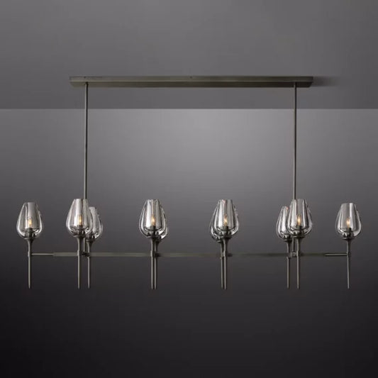 Tulip Linear Chandelier 65″