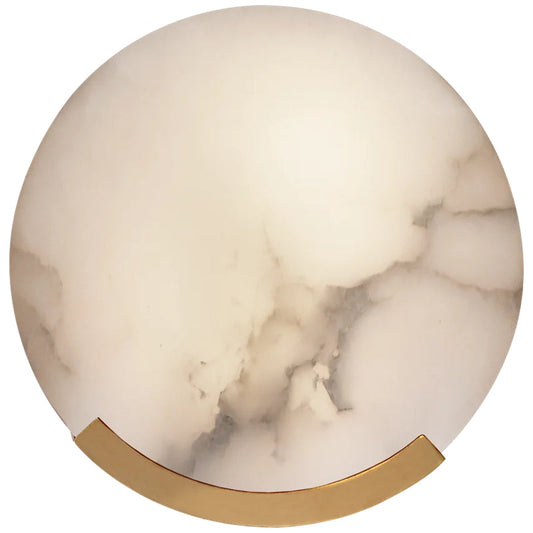 Evalyn Melange Alabaster Round Wall Sconce